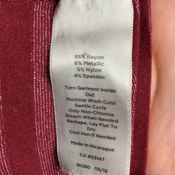 Talbot Shimmer Striped Long Sleeve Top - Picture 6 of 7